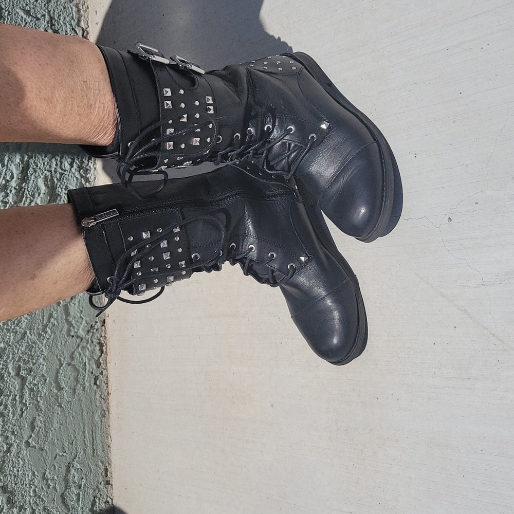 Harley Davidson boots Black Leather
